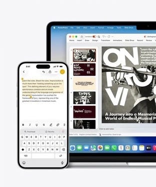 Apple MacBook Air works with iPhone