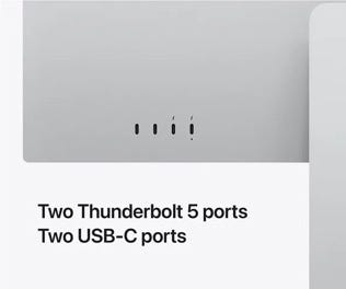 Apple Studio Display usb ports