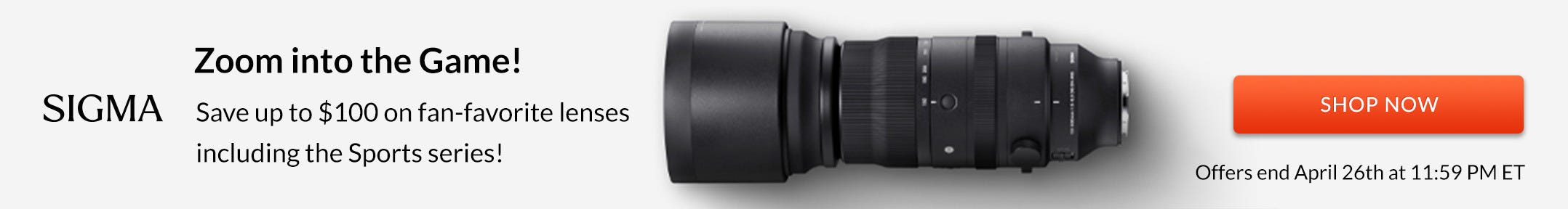 Sigma Sports Lens Sale
