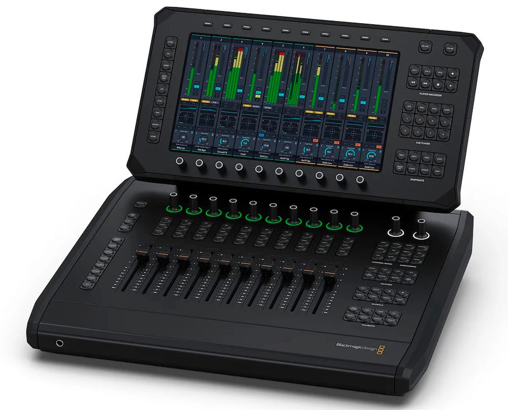 Blackmagic Fairlight Live Audio Panel 10