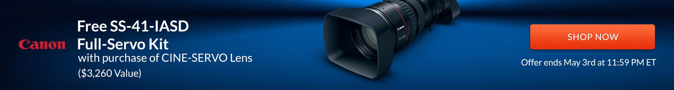Canon Cine-Servo Offer