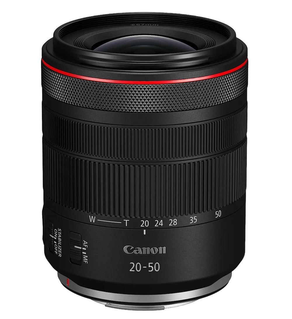 Canon 20-50mm Lens is compact