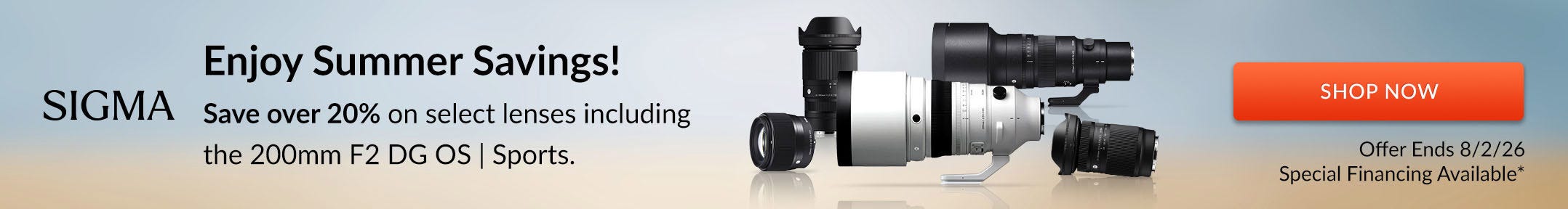 Sigma July Sale