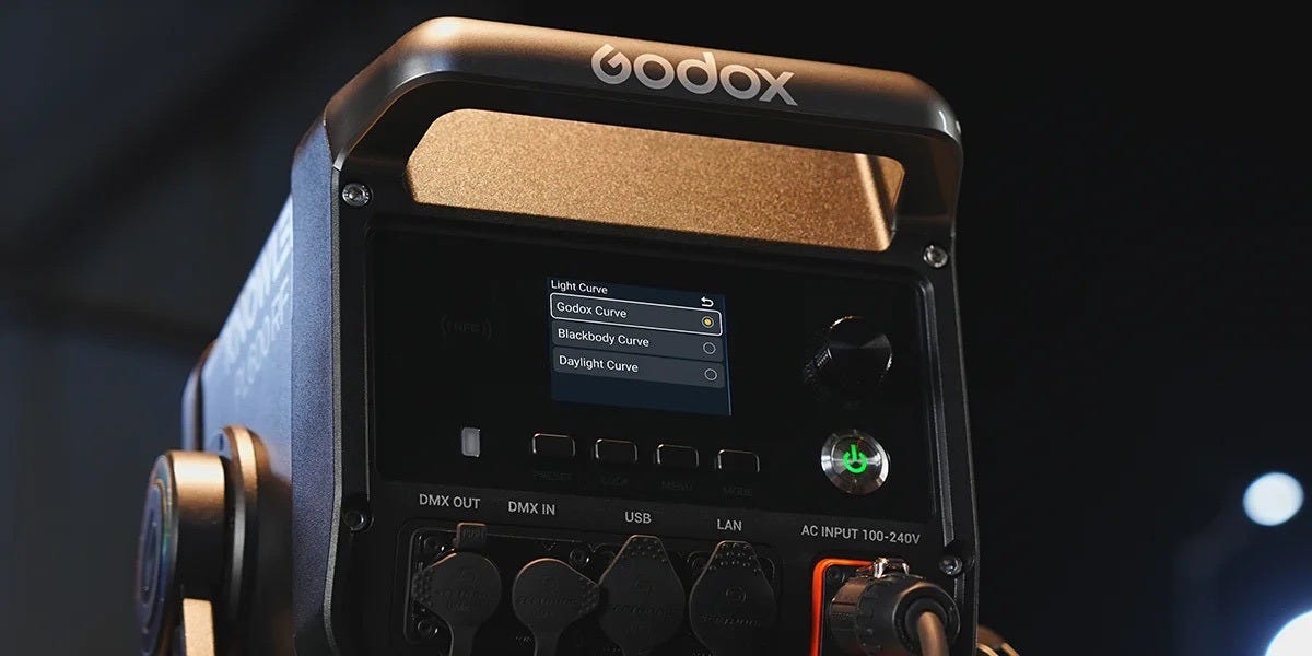 Godox KNOWLED PL600RF and PL1200RF three curves