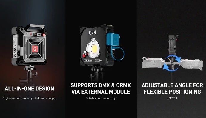 GVM F300B-AIO Monolight power & flexibility
