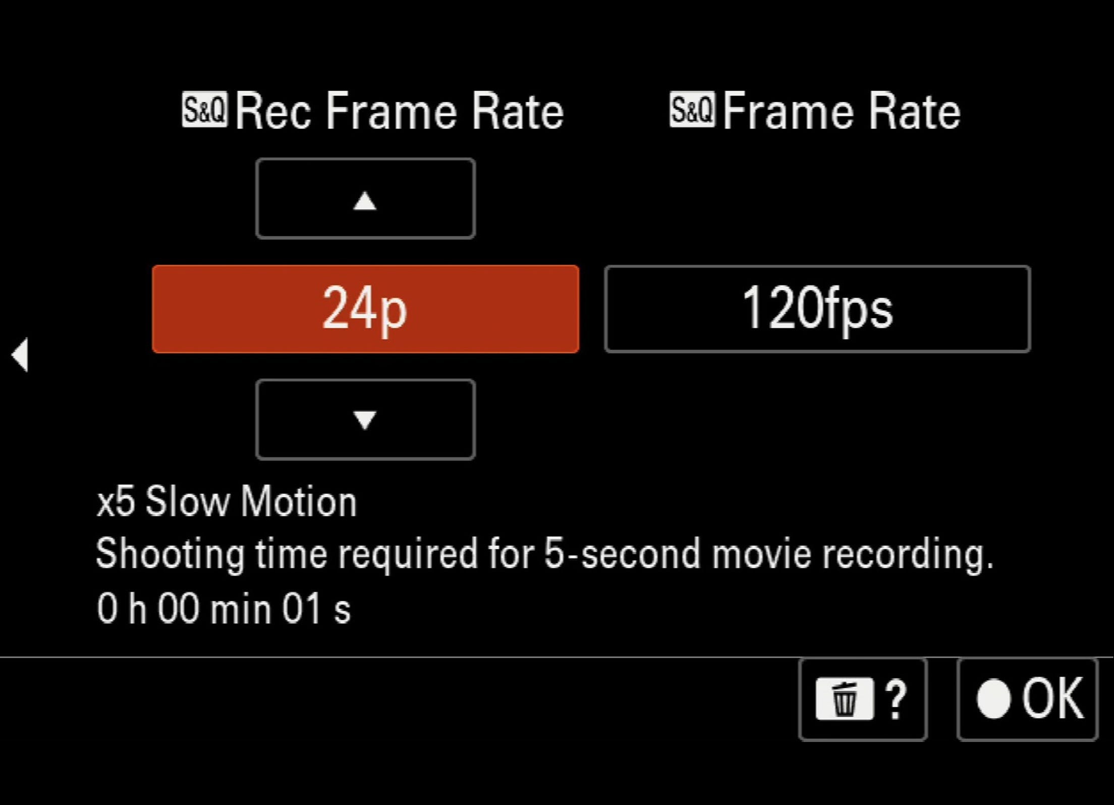 High-frame-rate video recording