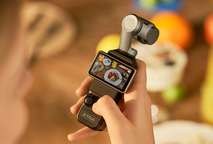 XTRA EDGE Muse 4K Action Camera OLED screen