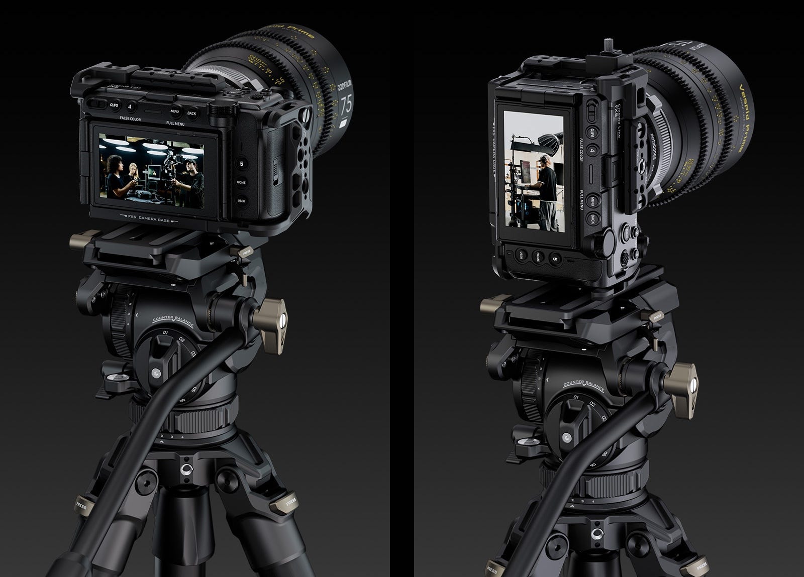Tilta Camera Cage for Sony FX5 landscape or portrait shooting support