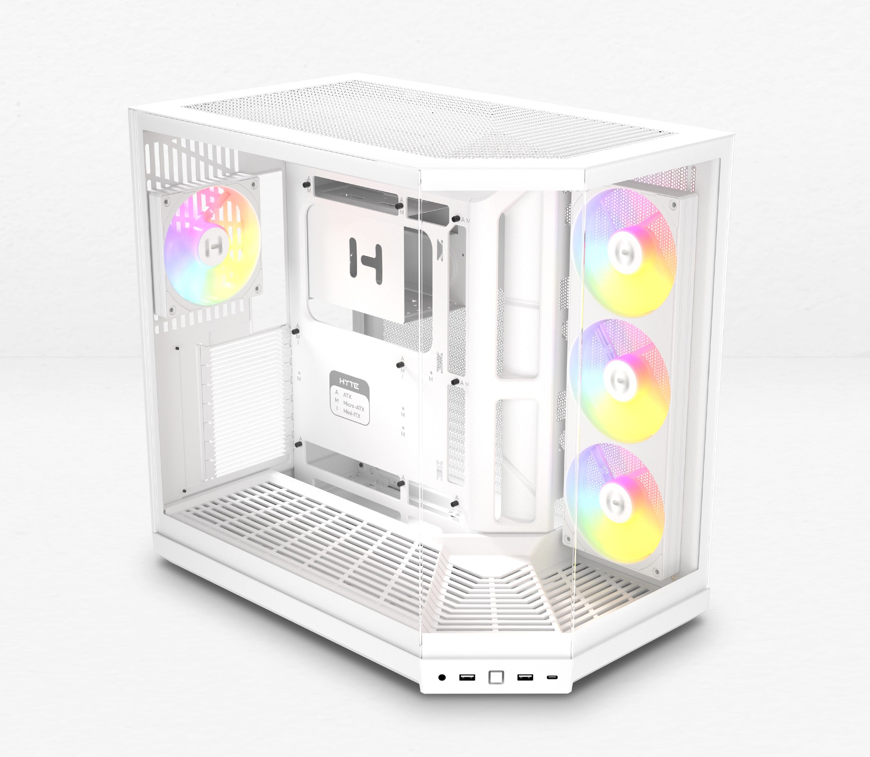 Hyte Y50 RGB PC Case ARBB Fans