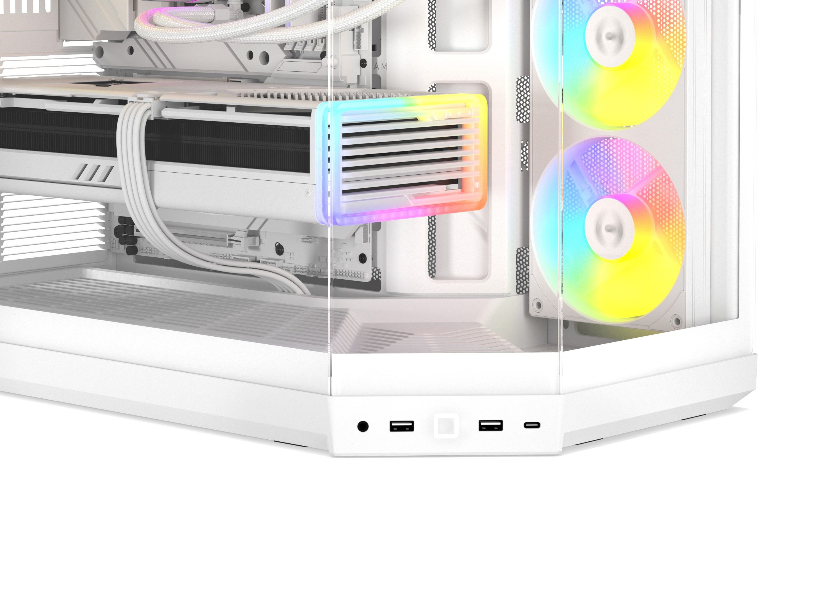 Hyte Y50 RGB PC Case Spacious Flooring