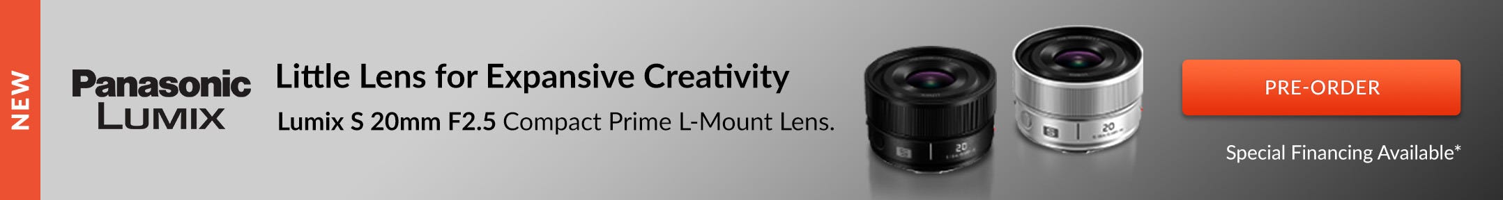 Panasonic Lumix S 20mm Lens - NPA