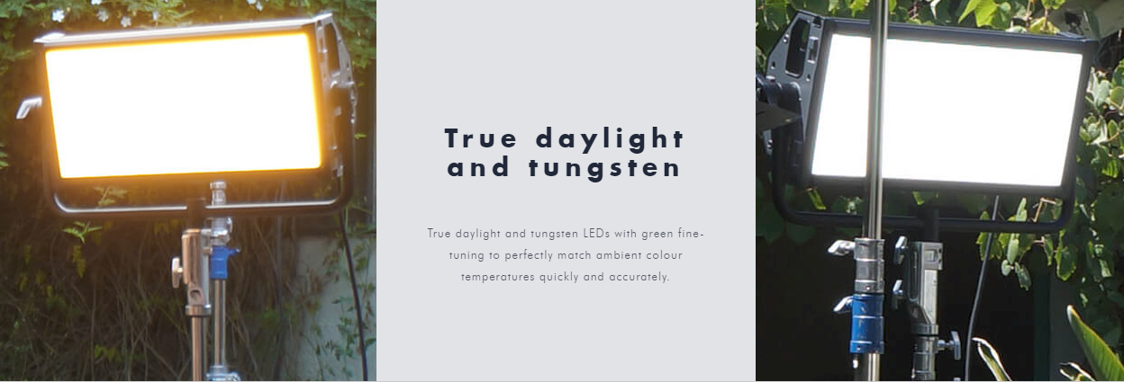 True daylight & tungsten