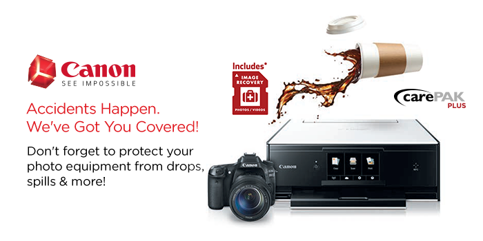 Purchase CarePAK PLUS to protect your camera
