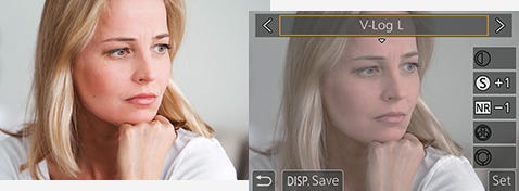 Pre-installed V-LogL Video Recording Function