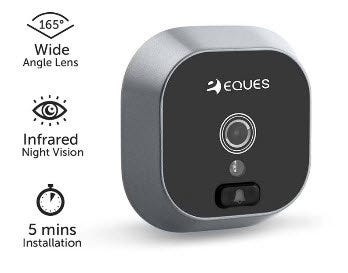 Refurbished Greeter Digital Door Viewer /& Doorbell in Space Gray