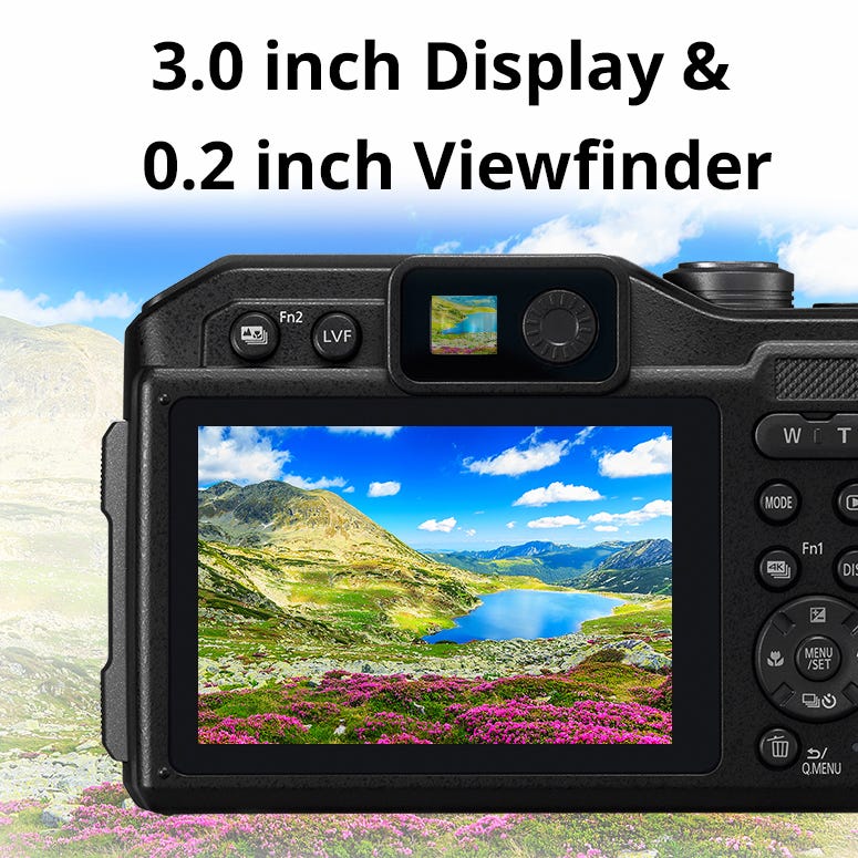 3.0-inch 1,040k-dot Rear Monitor