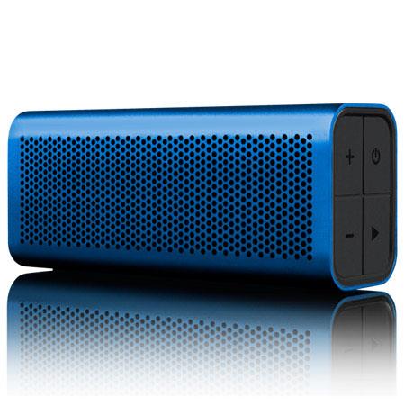 B710UBA Braven Braven 710 Portable Bluetooth Wireless Speaker, Up to 12 Hours Playtime, 1400mAH Battery, USB, Water Resistant/Splashproof, Blue with Black End Caps