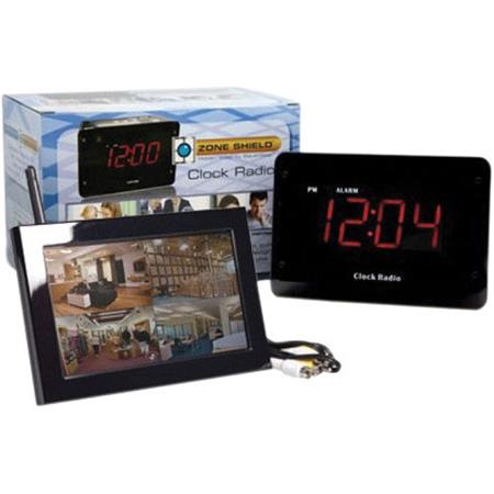 KJB Security Products C1530 Wireless Clock Radio Camera with QUAD LCD Receiver C1530
