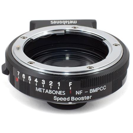 Metabones Nikon G to BMPCC with Micro 4/3 Mount Speed Booster, Matte Black MB_SPNFG BMPCC BM1