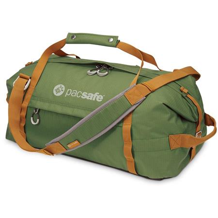 Pacsafe Duffelsafe AT45 Anti Theft Carry On Adventure Duffel Bag, Olive/Khaki 22100505