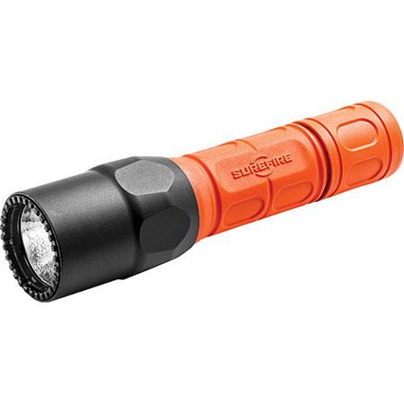 G2X D FOR SureFire SureFire G2X Fire Rescue Pro Dual Output LED Flashlight, 50 Low/320 High Lumens, Fluorescent Orange