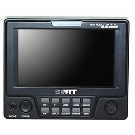 S 1048HU SWIT Electronics SWIT Electronics S 1048HU 4.8 High Resolution Color LCD Monitor with 169/43 Aspect Ratio, Composite/HD SDI/SD SDI In/Out and Sony BP U Series Battery Mount