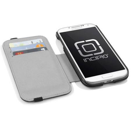 SA 394 Incipio Incipio Watson Wallet Folio Wallet Case with Removable Cover for Samsung Galaxy S4, Black