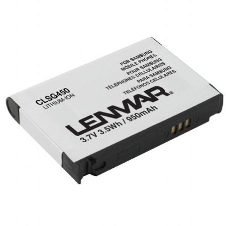 Lenmar Rechargeable No Memory Cellular Phone Lithium Ion Battery 3.7v, 950mAh, for Samsung ACE SPH i325, BlackJack SGH i607, Access SGH a827 CLSG450