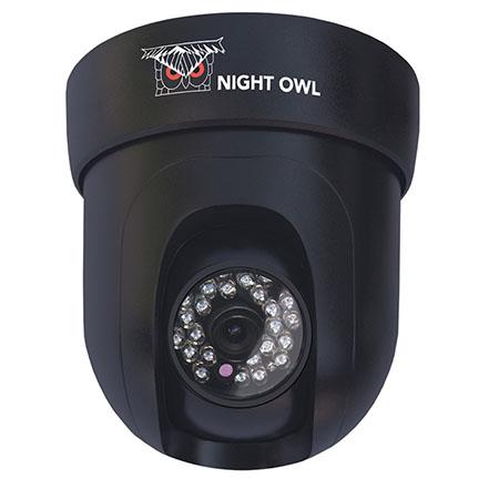 CAM PT624 B Night Owl Night Owl CAM PT624 600 TVL Indoor Pan and Tilt Camera System, Includes 100 Video/Power/PT Cable, Camera Power Adapter, BNC to RCA (Male) Connector, Black
