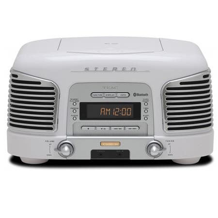 SL D930 W TEAC TEAC SL D930 2.1 Channel Premium Bluetooth Speaker System with CD/Radio, PLL Synthesized Tuner, Single, 20 20000Hz Frequency Response, White