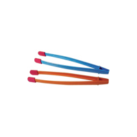 <b>New Arrival</b> - Arista Plastic Print Tongs with Rubber Tips, 2-Pack