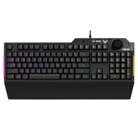 ASUS TUF Gaming K1/CA RGB Wired Keyboard, Black