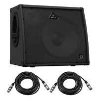 Behringer Ultratone KXD15 15" 600W 4-Channel PA System, with 2x 25' XLR Cable
