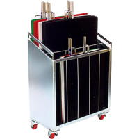 Backstage 24x36" Mobile Net Basket (Triple), Gray Hammertone