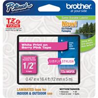 Brother 0.47" White on Berry P Picture