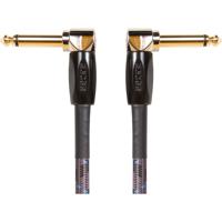 BOSS 6" / 15cm Instrument Cable, Angled/Angled 1/4" Jack, 3-Pack