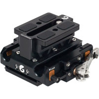 Bright Tangerine LeftField QR Baseplate w/Standard Riser, ARRI Dovetail Plate