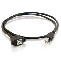 C2G 6" Panel-Mount USB 2.0 B F Picture