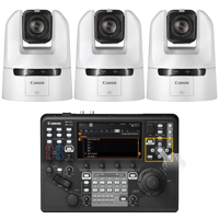 Canon CR-N400 21.1MP 4K UltraHD 20x PTZ Camera, Titanium White