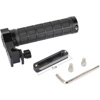 CAMVATE NATO Top Handle Rubber Grip w/70mm Safety Rail & Cold Shoe Mount, Black