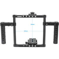CAMVATE Hand-Held Full Frame Camera Cage w/Cheese Hand Grips and QR Baseplate