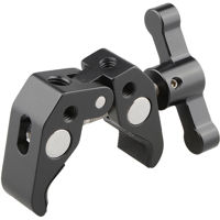 CAMVATE 1/4" & 3/8" Thread Super Clamp Crab Pliers Clip, Black T-Handle