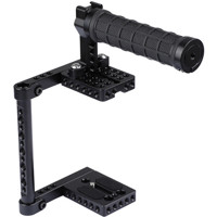 CAMVATE Universal Camera Cage with Rubber Top Handle for Select DSLRs