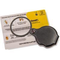 Carson GN-11 Slide-Open 4x Glass Magnifier with Attached Case