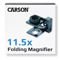 Carson LT10 10x Power LED LinenTest Focusing Loupe