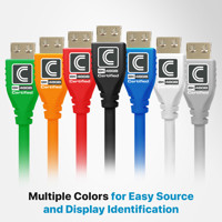 Comprehensive 3' MicroFlex Pro AV/IT Integrator 8K 48Gbps HDMI Cable, Blue