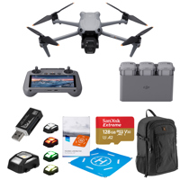 DJI Air 3S Drone Fly More Combo w/RC 2 Controller, w/128GB Memory Card, Backpack