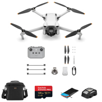 DJI Mini 3 Drone with RC-N1 Remote Controller, Essential Accessories Kit