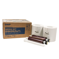 DNP DS40 5x7 Dyesub Printer Paper, 400 Glossy Prints DS405X7Z