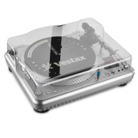 Decksaver Cover for Vestax PDX-2000 and PDX-3000 Turntables, Smoked/Clear